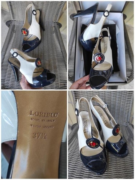 Women Loriblu Heels White Leather 37.5