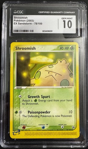 Shroomish graded CGC 10 for sale on eBay