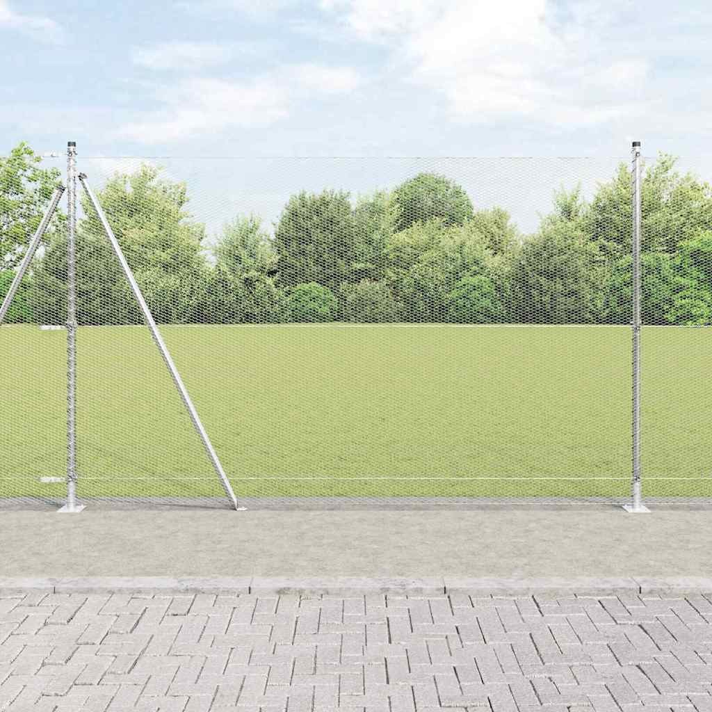 Palo della recinzione Argento 10 x 1,6 m (maglia da 13 mm)