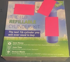1lb Refillable Cylinder Kit - Comes with (2) 1-lb Tanks