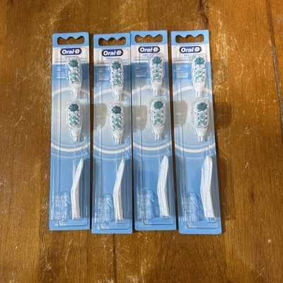 4 Brand New Oral B Replacement Brush Heads 8 Total Head Tips 