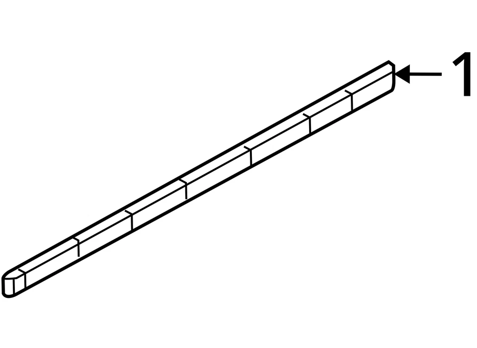 CHRYSLER MOLDURA PUERTA DELANTERA 55157380AA NUEVO OEM 55157380AA Foto 3 de 3