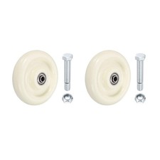5 Inch Heavy Duty Caster Wheels, 2 Pack Shopping Cart Replacement Wheels with...