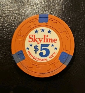 Skyline Casino 1964 First Issue $5 Gaming Chip