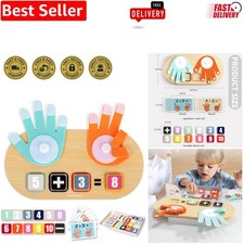 Educational Toddler Toy Set: 12 Blocks  Flash Cards for Counting Skills