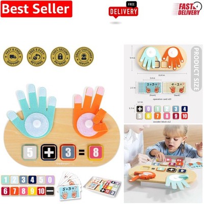 Educational Toddler Toy Set: 12 Blocks & Flash Cards for Counting Skills
