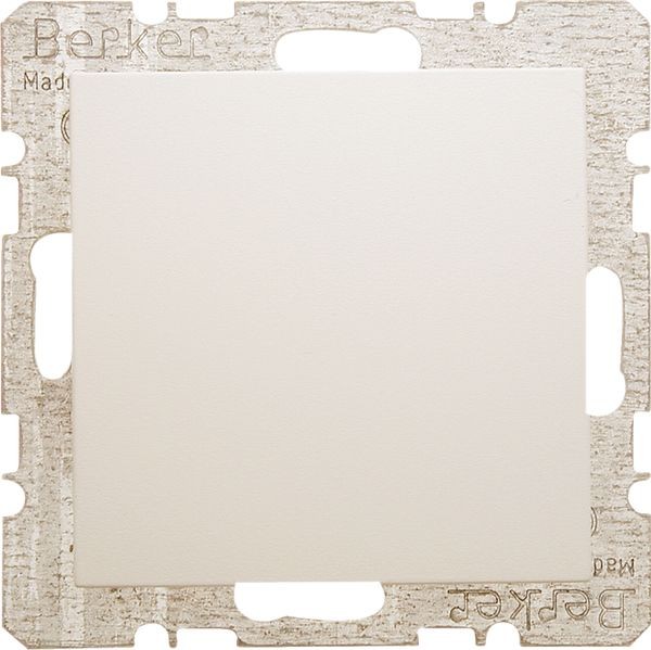 Berker 6710098982 Blindverschluss ZentralstüCk Sockel S.1/B.3/B.7 Cremeweiß-image