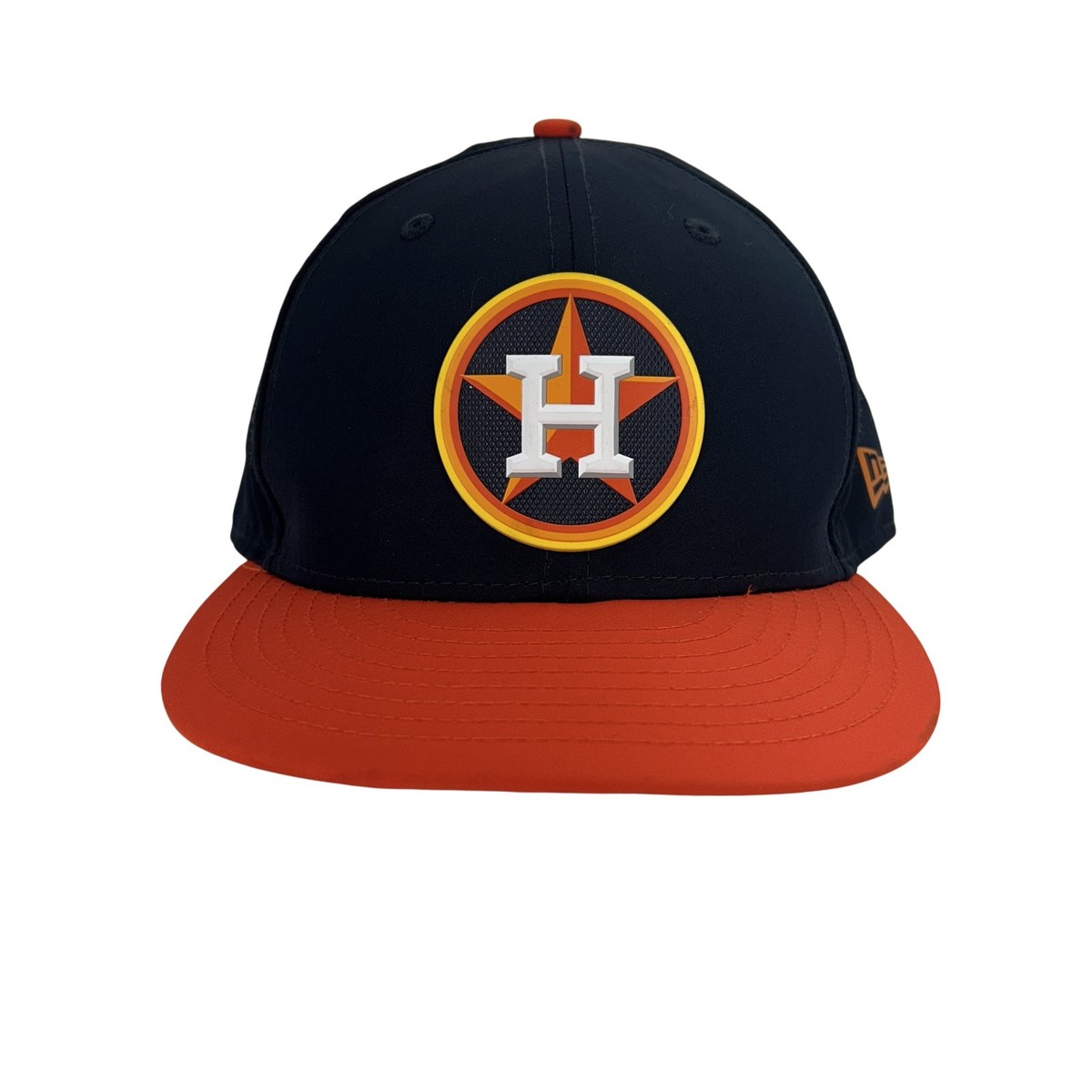 帽子 NEW ERA Houston Astros 7 3/4 Houston Astros Hat Cap Fitted Mens 7 3/4 Blue Orange MLB