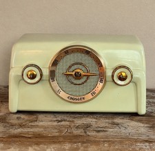 Vintage Crosley Chartreuse Lime Green 1950s 10-137 Dashboard Tube Am Radio