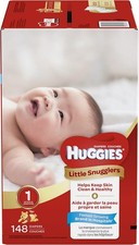 Huggies 148 Pack Little Snugglers Pooh Unisex Size 1 Disposable Baby Diapers
