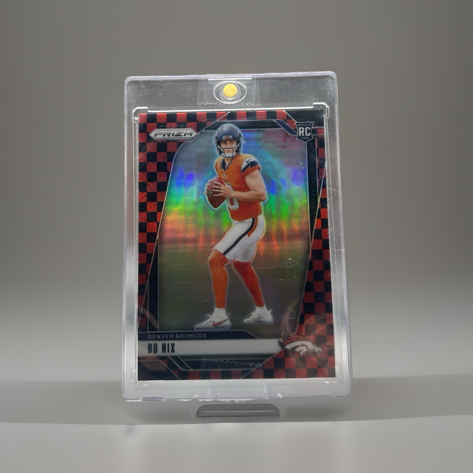 2024 Panini Prizm - Rookies Bo Nix #309 Black & Red Checker Prizm (RC)