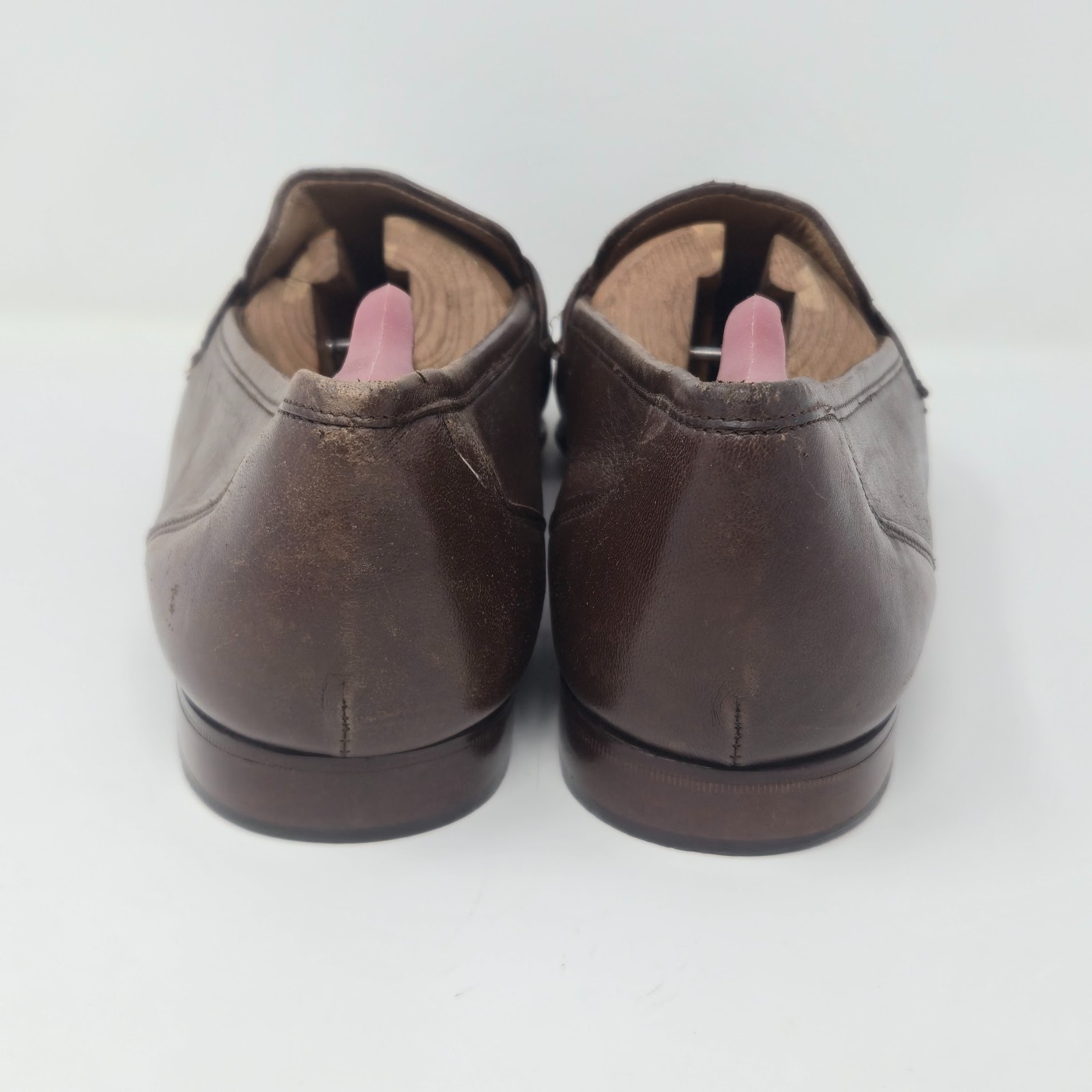 Bruno Magli Men's 11.5M Brown Genuine Alligator Bit Loafers Made in Italy image 6