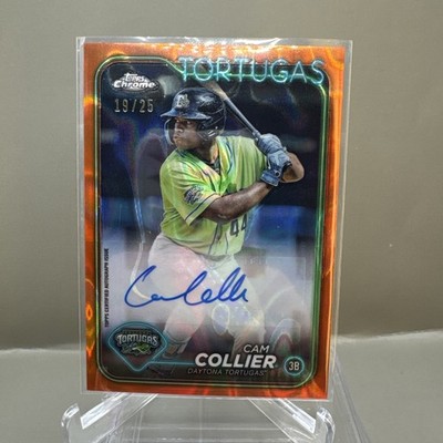 2024 Topps Pro Debut - Cam Collier #PD-115 Orange Foil Autographs /25 (AU, RC)