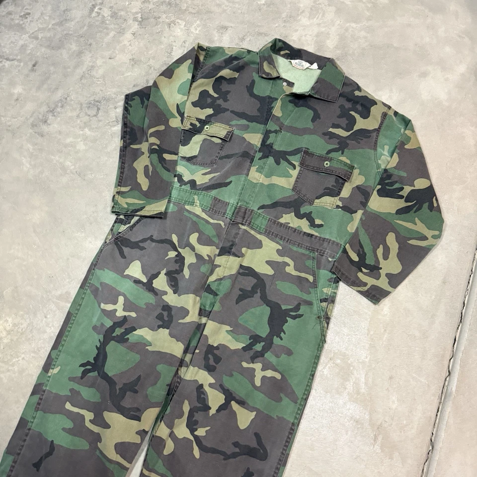 Mono de caza RedHead vintage para hombre grande camuflaje bosque sin forro garra cremallera Foto 2 de 4