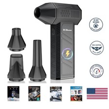 Compact 3-Gear Turbo Air Duster - Rechargeable, Eco-Friendly Lightweight