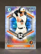 Nate George 2026 Bowman Chrome Top 100 Refractor #BTP-52 Orioles Prospect