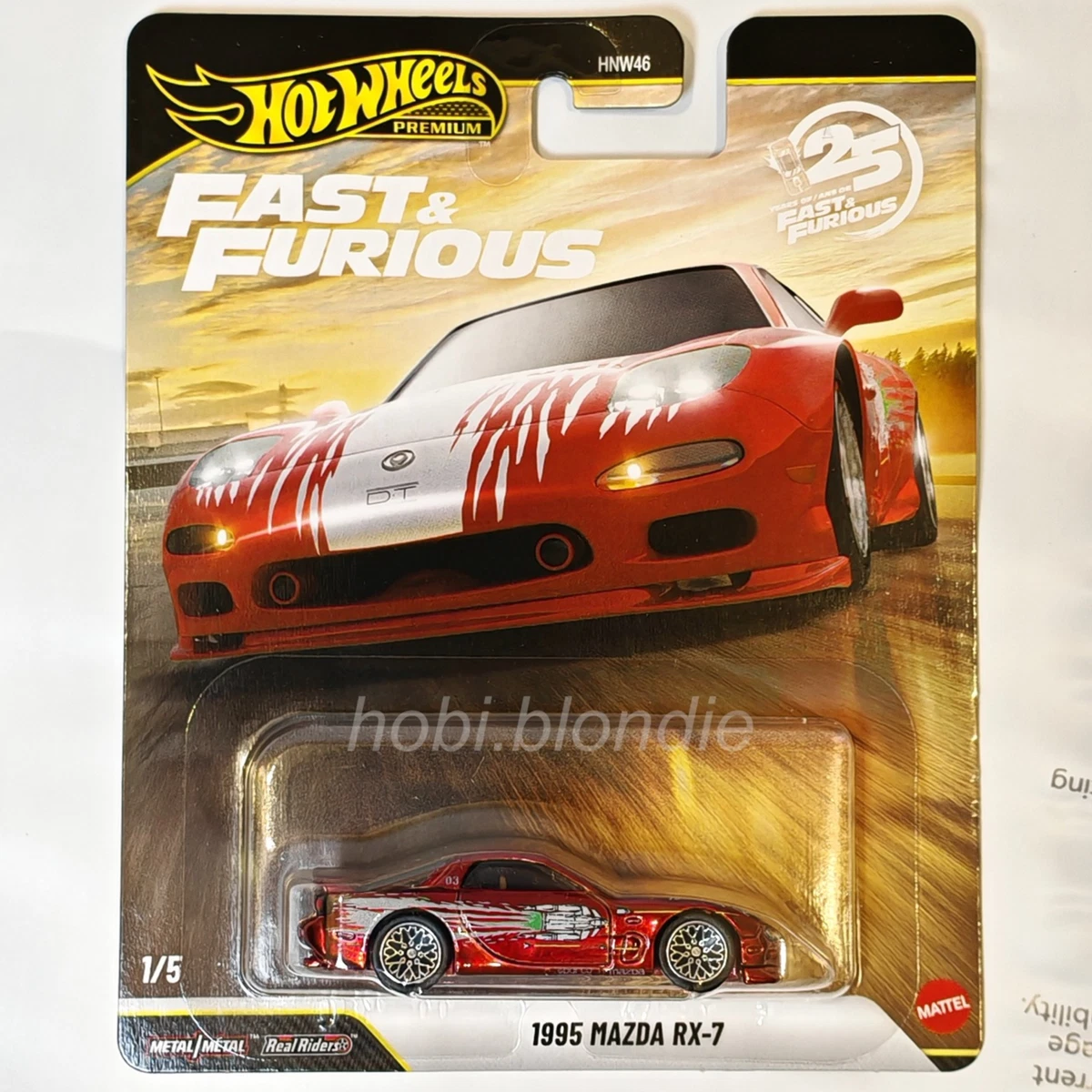 ミニカー Hotwheels FAST& FURIOUS MAZDA RX-7 Amazon.com: Hot Wheels Fast & Furious '95 Mazda RX 7 2/6, White