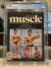 MUSCLE BUILDER  magazine Incredible Hulk LOU FERRIGNO September 1977 CGC 7.5