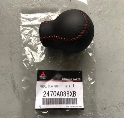 Mitsubishi Evolution  Final Edition Shift Knob Red Stitch 2470A088XB Genuine