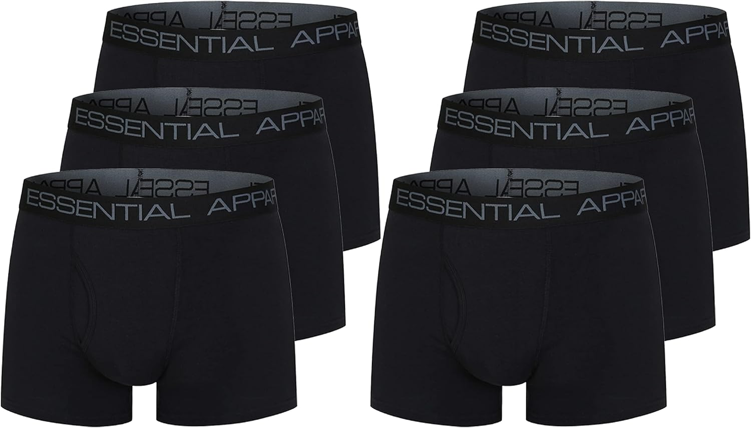 Mens Boxer Shorts Underwear 6 Pack Underpants Trunks Multipack Elasticated Waist