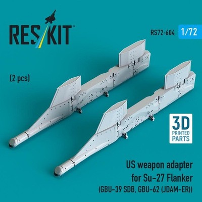 ResKit RS72-604 1:72 US Waffenadapter für Su-27 Flanker (2 Stück)