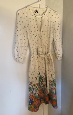 Talbots 100% Cotton Button down Floral dress 