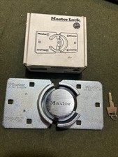 Master Lock 770 9" Solid Steel Hidden Shackle Padlock Hasp