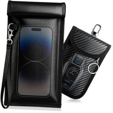 Faraday Bags for Phones Car Keys: RFID Signal Blocking Pouch Set,