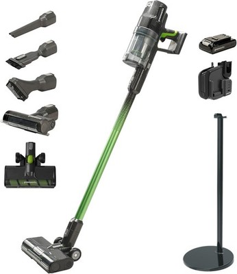 GREENWORKS 24V AKKU STABSTAUBSAUGER 500W HEPA 45 MIN LAUFZEIT
