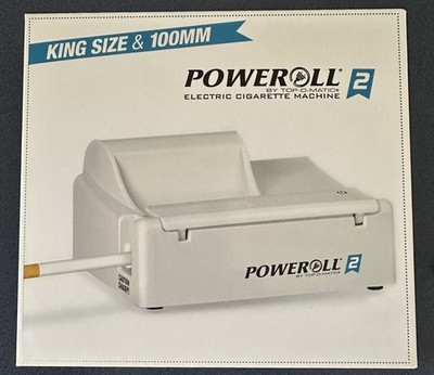 POWEROLL 2 Top-O-Matic Electric Cigarette Rolling Machine   King Size & 100mm