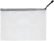 Mesh Pouch Bag,A3 Zipper Bag for Organizing Storage, Waterproof Zipper Pouch, 17