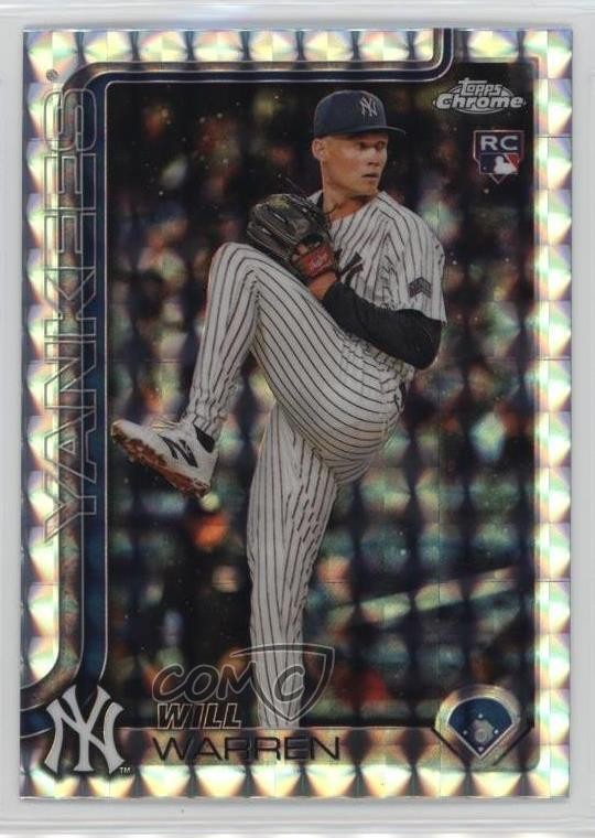 2025 Topps Chrome Geometric Refractor Will Warren #81 4k8