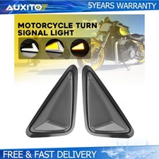 Smoke Led Flush Mount Turn Signal Light For Honda Yamaha Kawasaki Harley IP67