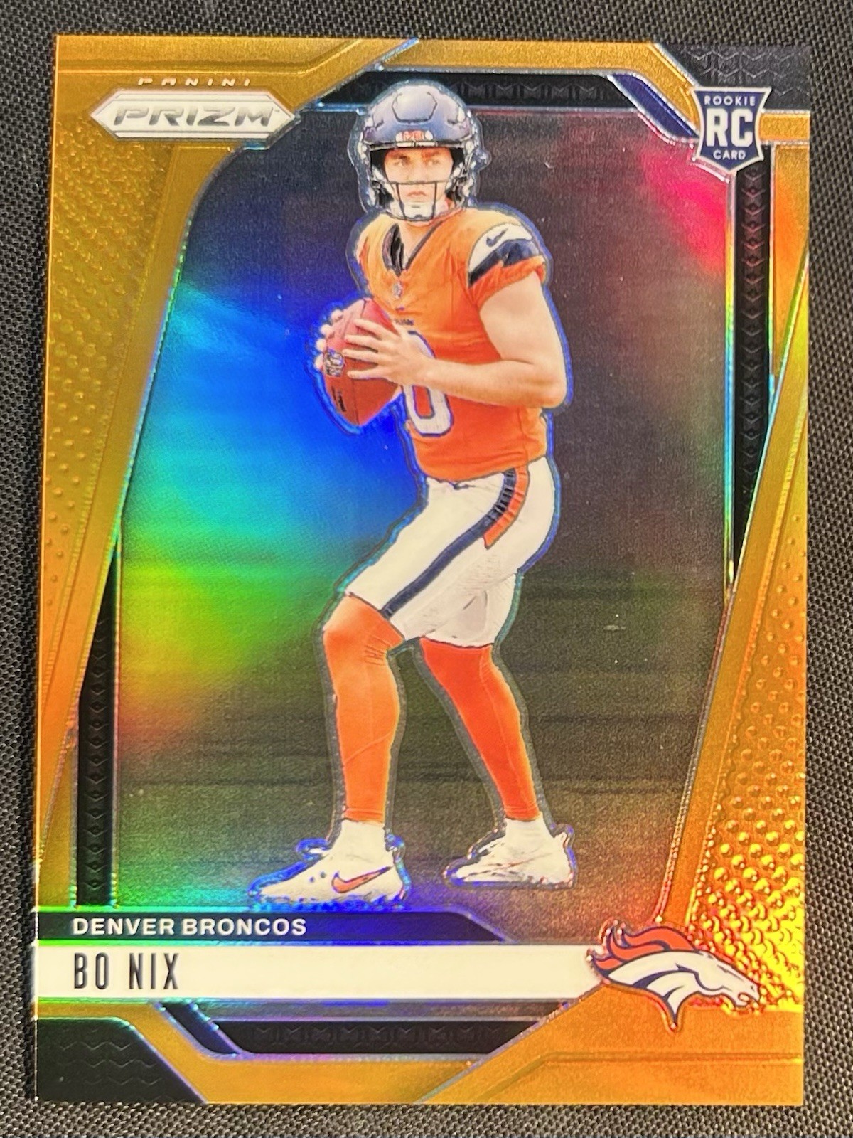 2024 Panini Prizm Rookie RC Orange Prizm /249 Bo Nix #309 Broncos Color Match