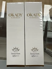 O’Kady Sunscreen SPF 50+++ Skin Protection Moisturizing Light Weight NEW 2 Pack