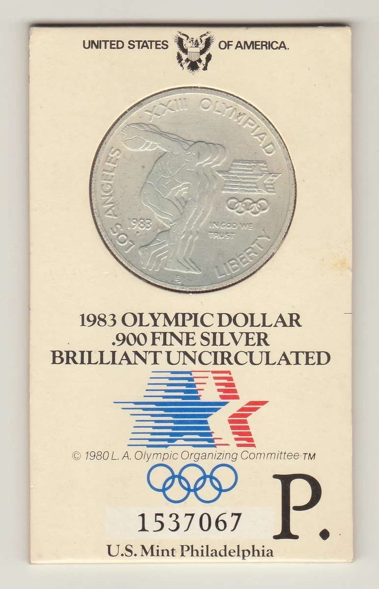 Uncirculated $1 1983 US Modern Silver/Clad Commemorative Coins