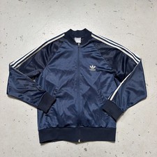 Vintage Adidas ATP KEYROLAN Track Jacket Navy Medium Made In USA