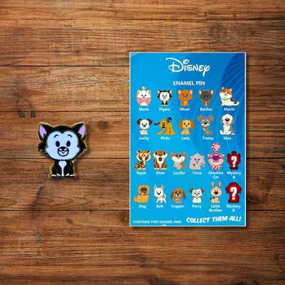 Pink a la Mode PALM Disney Cats & Dogs Micro Mystery Pin LE - FIGARO Pinocchio