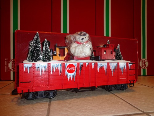 LGB 45730 GÓNDOLA ROJA COCA COLA NAVIDAD CON GNOMY'S Y OSO POLAR ¡LN EN CAJA! | Zustand: Used
