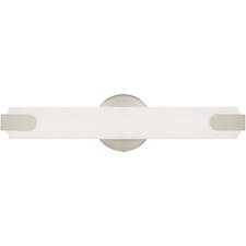 Livex Lighting 16362-91 Lund Bathroom Vanity Light Brushed Nickel