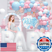 7.2FT Baby Shower Decorations Inflatable Baby Light Up Marquee Letters Decor for