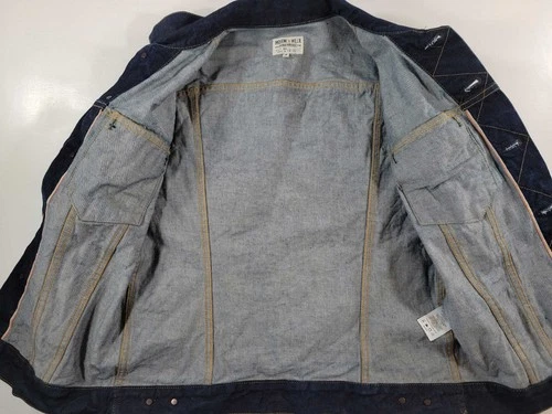 Imogene + Willie Made in USA Selvedge Denim Trucker Jean Jacket Adult S/M image 3