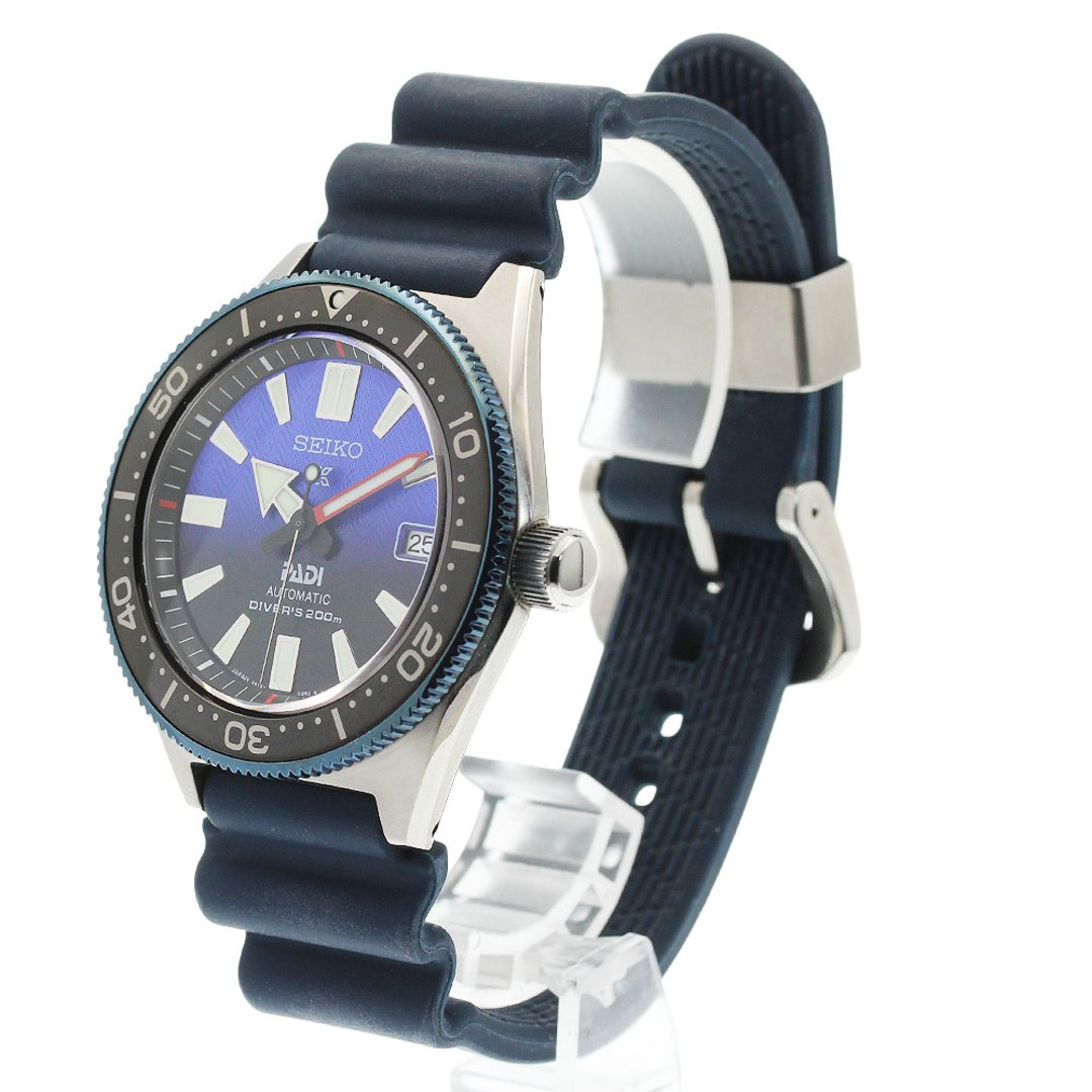 Seiko Prospex PADI Diver Watch SBDC055 Automatic Men's Black/Blue SS/Rubber image 3