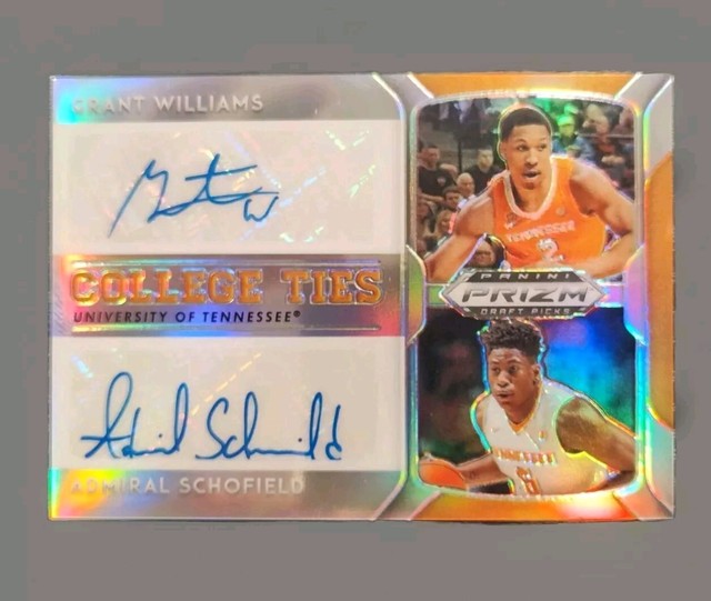 2019 Prizm Grant Williams & Admiral Schofield RC Dual Auto College Ties Vols 🔥