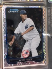 2012 Bowman Chrome X-Fractor #49 Ivan Nova Yankees (w1) Free Ship