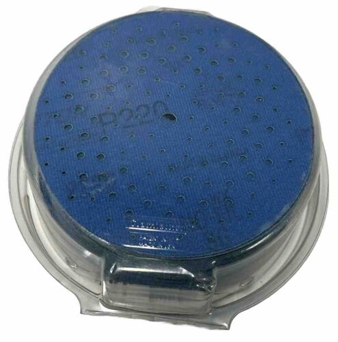 Norton 220-grit 5” Multi-Hole Pattern Hook&Sand 50 Discs #0381 - Picture 2 of 2