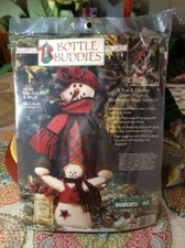 Dimensions Bottle Buddies Felt Craft 18099 Ms. Chilly Willy 16" Tall Snowman