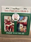 Vintage Christmas Coca Cola Santa Claus Collectible Tin Playing Cards 1995