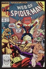 Web of Spider-Man #59 VF+ Saviuk Puma Titania
