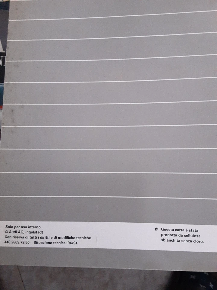 MANUALE SERVIZIO ASSISTENZA LA AUDI A8 COSTRUZIONE E FUNZIONAMENTO - Immagine 2 di 4
